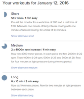 Doing Today's Concept2 Workout of the Day (WOD)