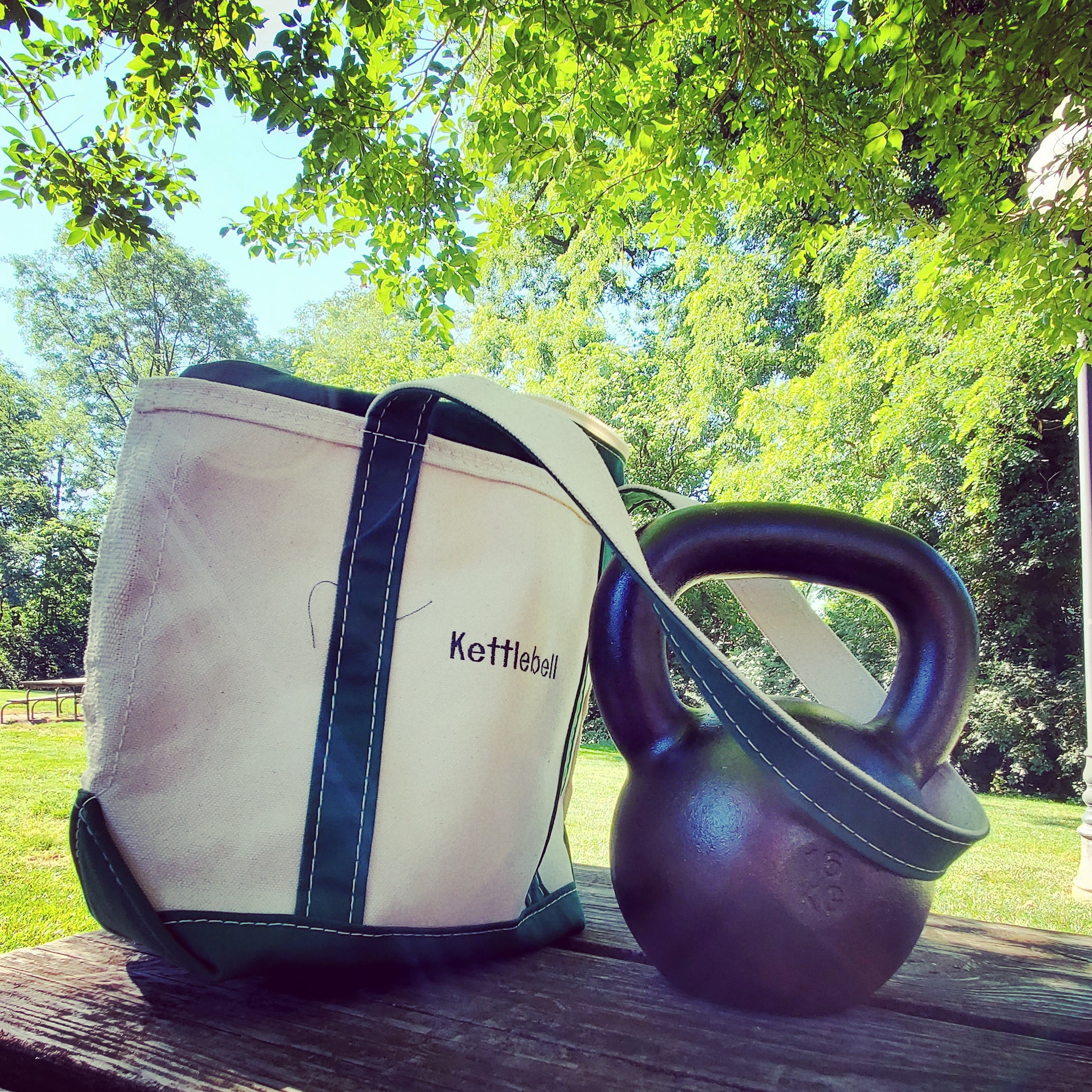 Have kettlebell, will tote