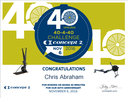 Just completed my 40-minute 40-4-40 Concept2 40th anniversary challenge!