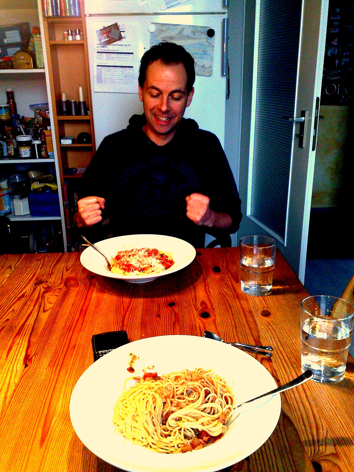 Lunch of Pasta with Frank