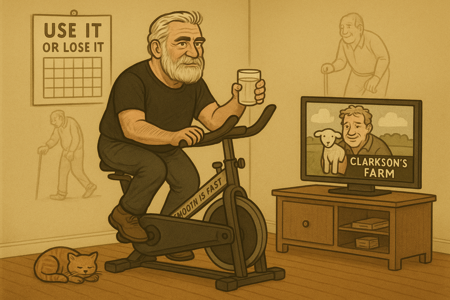 My Knees, My Spin Bike, and a Morning Routine That Actually Works