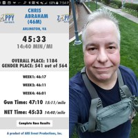 My last 5k in the series was my fastest by half-a-minute!