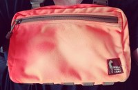 My sun bleached orange kit bag