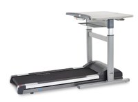 Slow jogging, slow rowing, and the slow walking of the treadmill desk owner