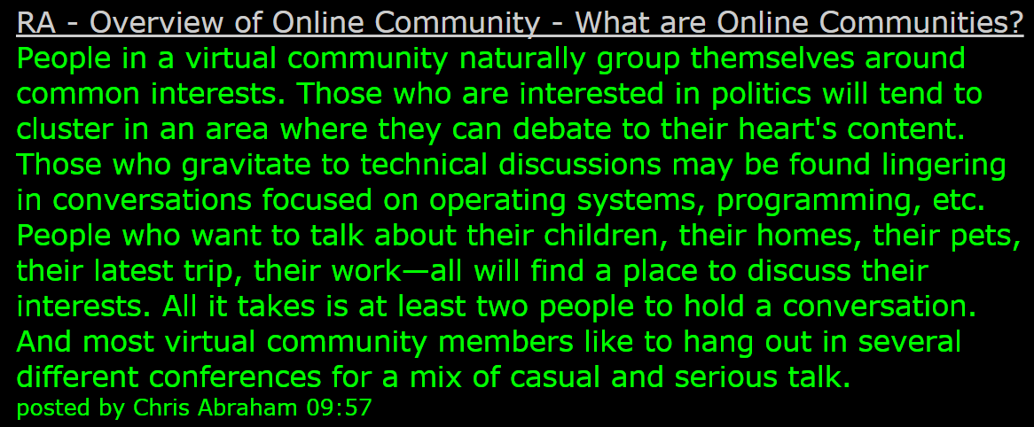 What are Online Communities?