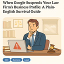 When Google Suspends Your Law Firm’s Business Profile: A Plain-English Survival Guide When Google Suspends Your Law Firm’s Business Profile: A Plain-English Survival Guide