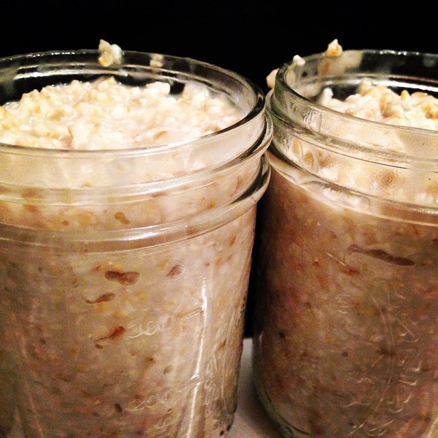 Oatmeal in Mason Jars