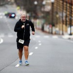 Chris Abraham finishing the 2016 Four Courts Four Miler