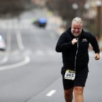 Chris Abraham finishing the 2016 Four Courts Four Miler