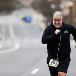 Chris Abraham finishing the 2016 Four Courts Four Miler