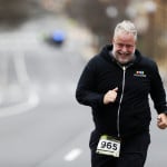 Chris Abraham finishing the 2016 Four Courts Four Miler