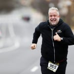 Chris Abraham finishing the 2016 Four Courts Four Miler