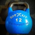 Blue CFF Fit 12KG Kettlebell Competiton