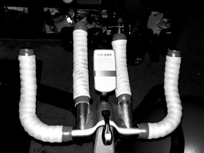 Keiser M3 spin bike with Cinelli Cork Handlebar Tape