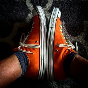 Bright orange canvas Chuck Taylor All-Star