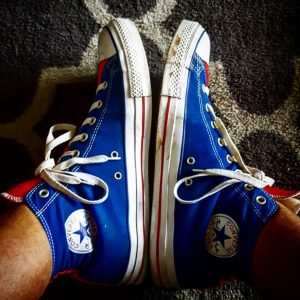 Patriotic Converse Chuck Taylor All Star high tops