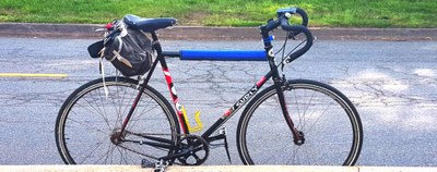 Chris Abraham's 2010 Surly Steamroller Single Speed with Internal 3-speed hub and canvas tail bag