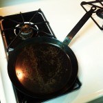 the perfect crepe pan on a gas stove