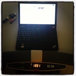 what working on a lifespan treadmill desk looks like from the walker's point of view