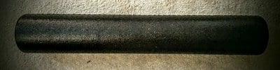 Black High Density Foam Rollers Full Round - Extra Firm - 6" x 12" Round