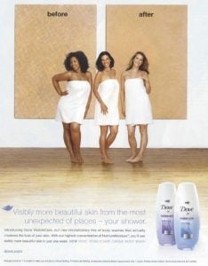 Dove “before after” campaign
