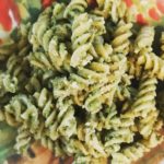 arugula basil walnut pesto and pasta