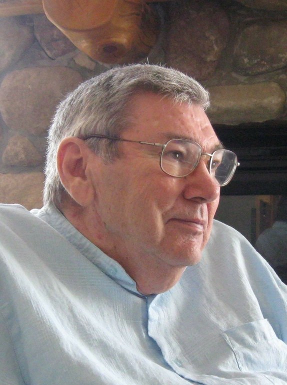 Poet Leo Dangel Farming in a Lilac Shirt