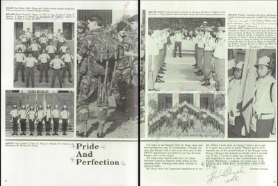 Saint Louis School JROTC Yearbook Proof of the JROTC Ranger Club Team