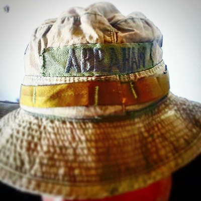 My old personal Army JROTC Ranger Club OD Boonie Jungle bush hat