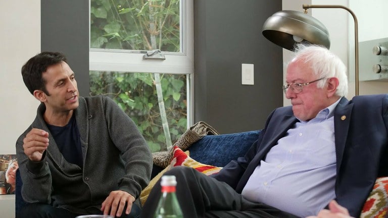 Roger Wolfson with Bernie Sanders
