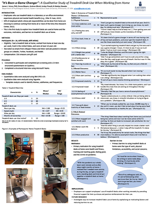 A Qualitative Study of Treadmill Desk Use When Working from Home