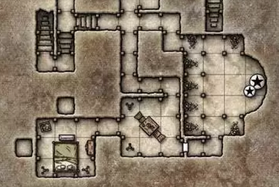 Detail of where we spent day four of the Durst Death House campaign part of the  Curse of Strahd D&D Campaign