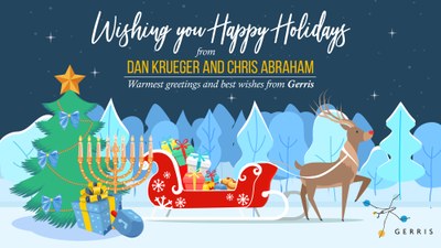 Season Greetings, Merry Christmas, and Happy Hannukah from Gerris