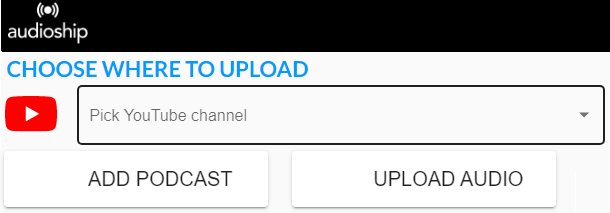 Add Podcast Audioship.io