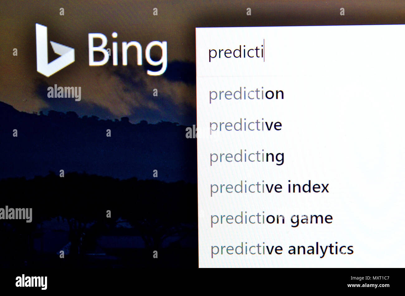 Bing Autosuggest Predictive Search