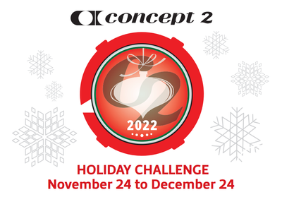  Concept2 Holiday Challenge 2023 November 23–December 24