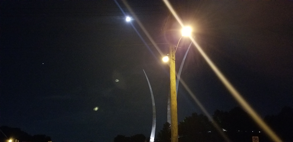 Moon, Mars, and the Air Force Memorial