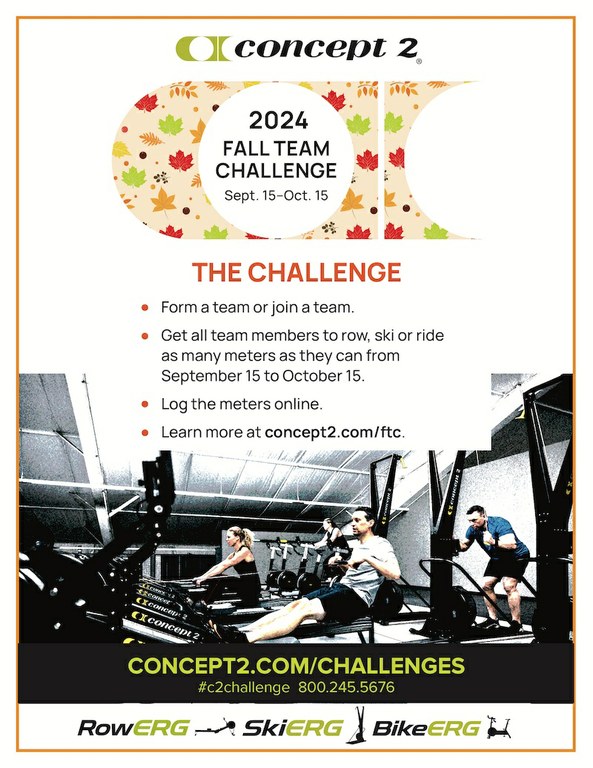 Concept2 Fall Team Challenge Poster