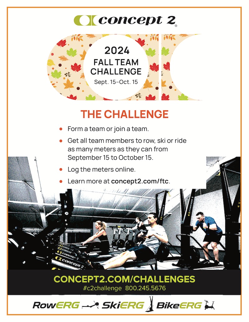 Concept2 Fall Team Challenge Poster