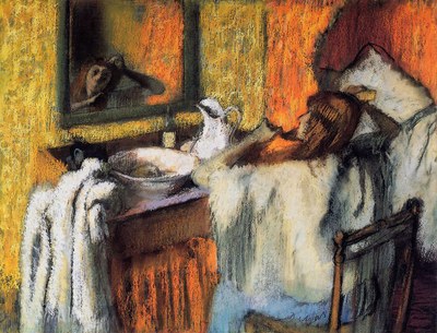 Femme se coiffant by Edgar Degas