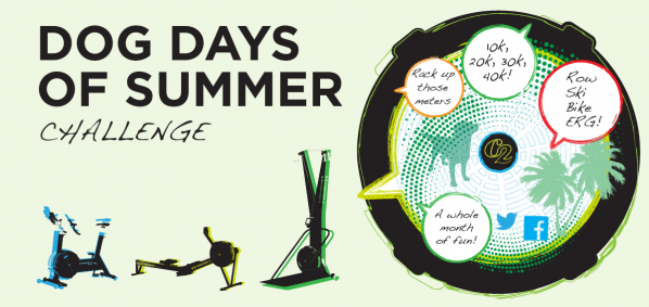 Complete the Dog Days of Summer challenge by finishing each of the following four distance goals in the timeframes indicated and log them in your online logbook:Week 1, Aug. 1–7: 10,000 metersWeek 2, Aug. 8–14: 20,000 metersWeek 3, Aug. 15–21: 30,000 metersWeek 4, Aug. 22–28: 40,000 meters