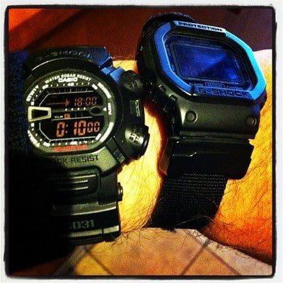 Casio GShock G-9000-3V Military and Casio Gshock DW-5600HR-1  Military Square