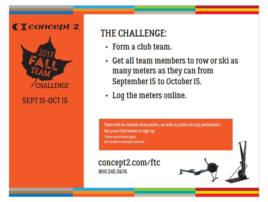 Concept2 2017 Fall Team Challenge