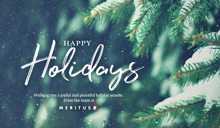 Happy Holidays from Meritus Media Happy Holidays from Meritus Media.