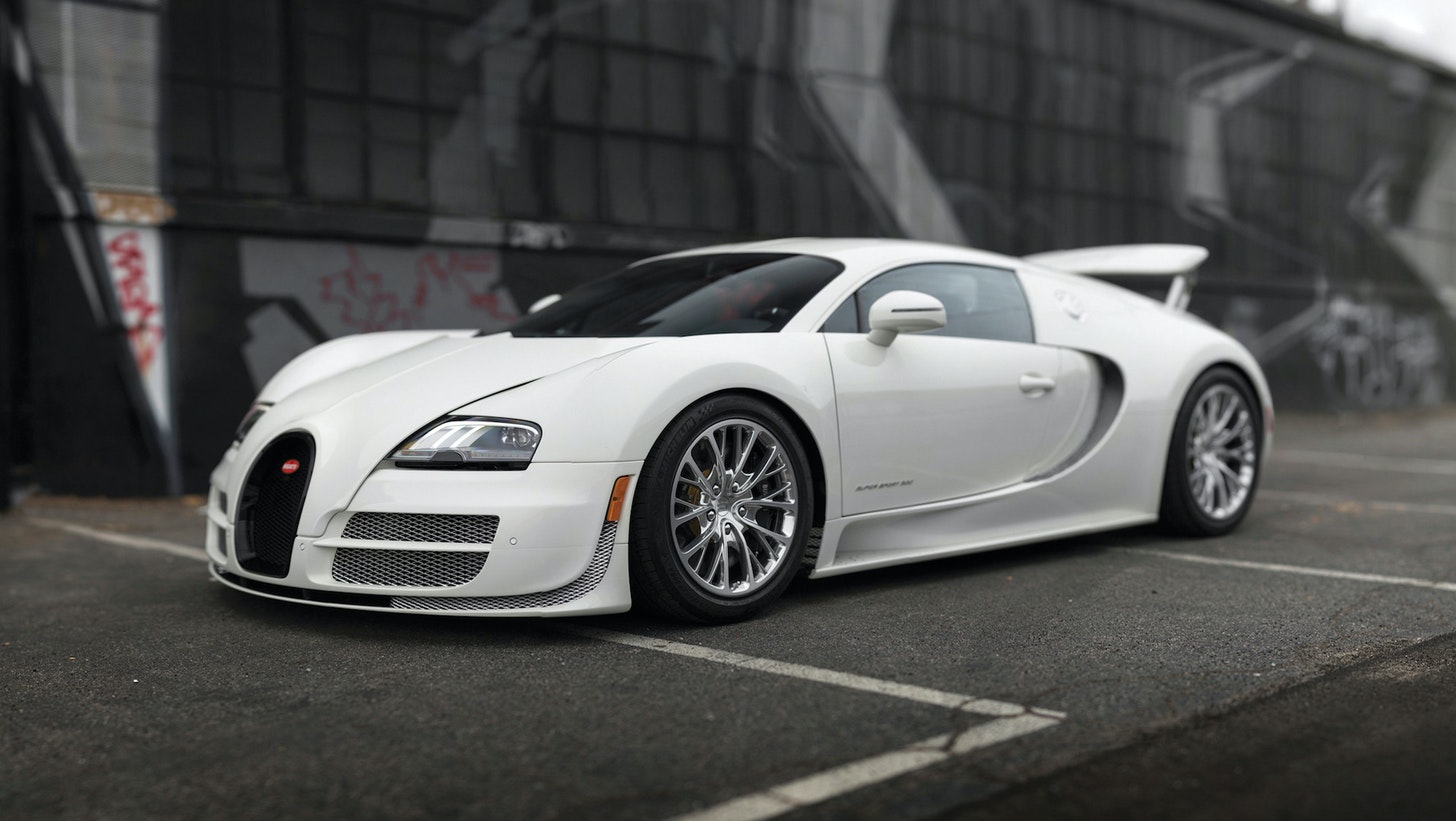 White Bugatti Veyron