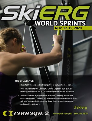 Concept2 SkiErg Sprints 2020 Poster