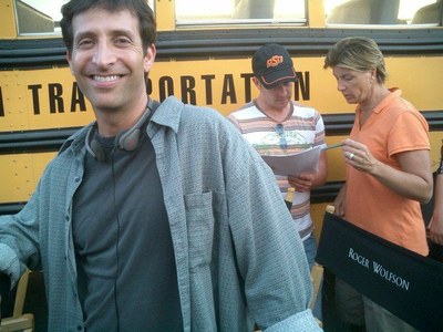 Roger Wolfson on Set